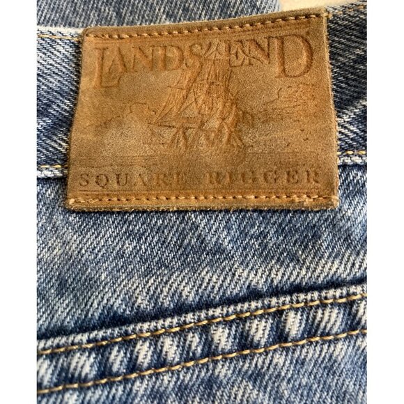 Lands End Jeans Square Rigger Mens 42 X 30 Traditional Fit Medium Wash Denim - Picture 6 of 8